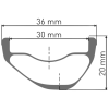 Roue Avant VTT Carbone DT Swiss XMC 1200 Spline 29" 15x110mm