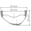 Roue Avant VTT DT Swiss XRC 1200 Spline 29" 15x110mm