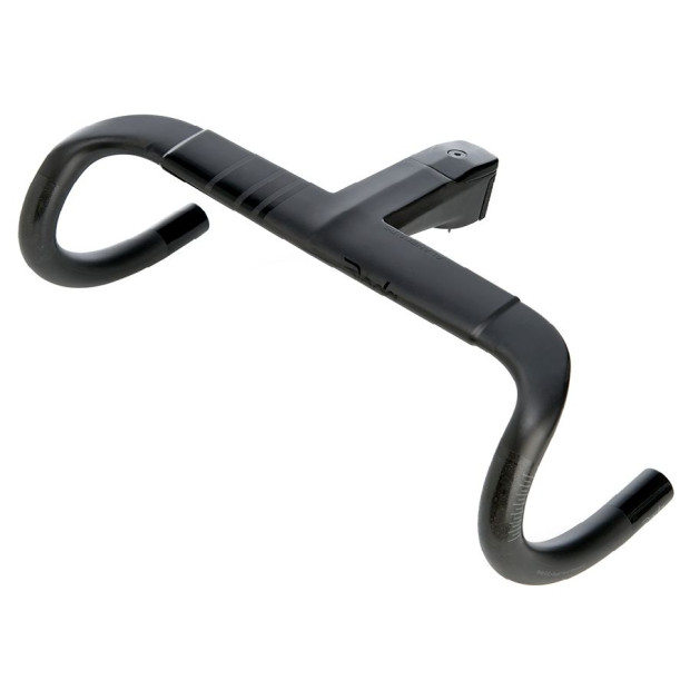 Guidon Route Intégré Deda Elementi Alanera RS Carbone - Noir