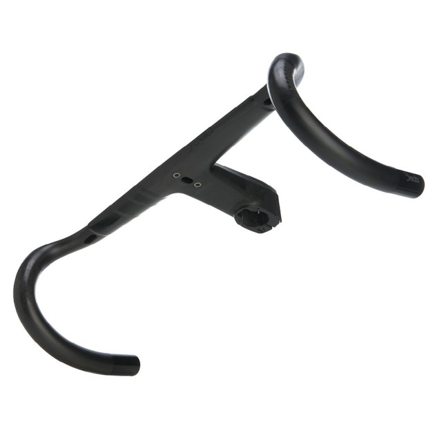 Guidon Route Intégré Deda Elementi Alanera RS Carbone - Noir