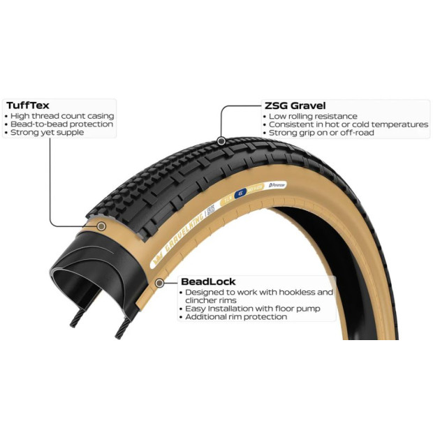 Pneu Gravel Panaracer GravelKing SK TLR 700x30C