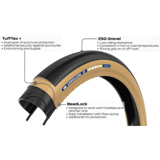 Pneu Gravel Panaracer GravelKing Slick+ TLR 700x30C