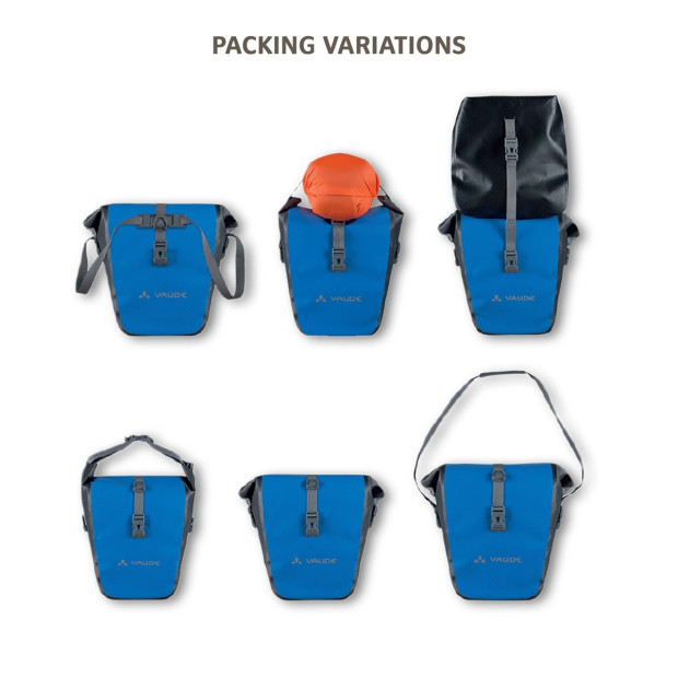 Paire de Sacoches de voyage Vaude Aqua Back Color - Vol. 48 l - Bleu Marine