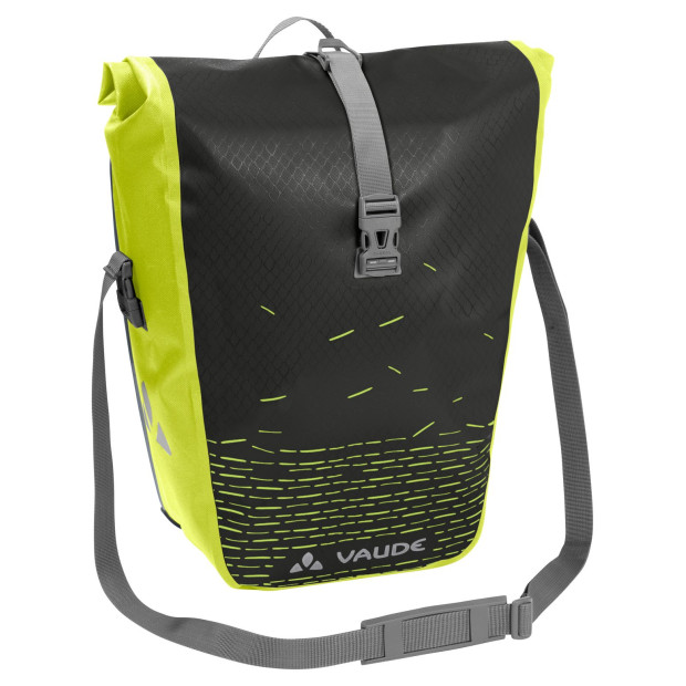 Sacoche Vaude Aqua Back Print Single - Vol. 24 l - Noir-Vert Brillant