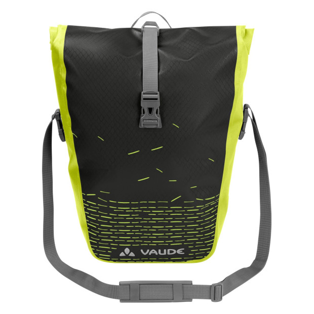 Sacoche Vaude Aqua Back Print Single - Vol. 24 l - Noir-Vert Brillant