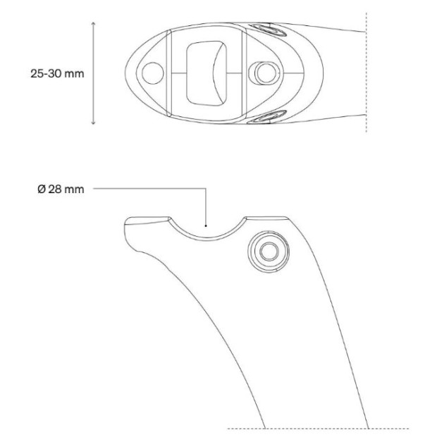 Support de Lumière/Radar Deda Elementi Staffa