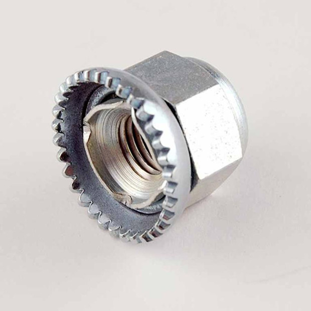 Ecrou Faux-Borgne Algi D8 pour Axe de Roue 8mm