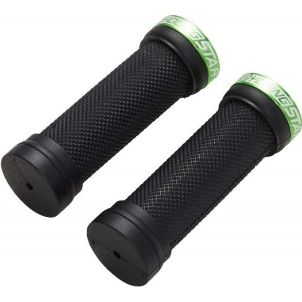 Poignées VTT Enfant Reverse Youngstar 98mm noir/vert