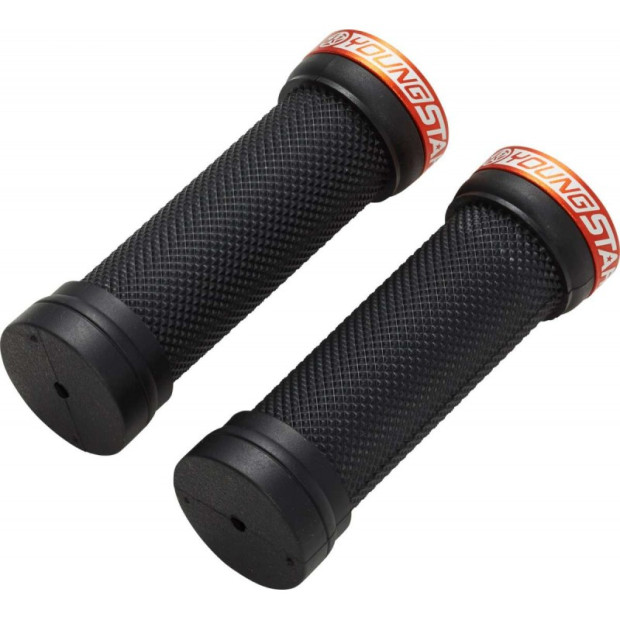Poignées VTT Enfant Reverse Youngstar 98mm noir/orange