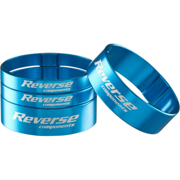 Kit Entretoises de Jeu de Direction Reverse Ultra-Light 1 1/8" bleu ciel