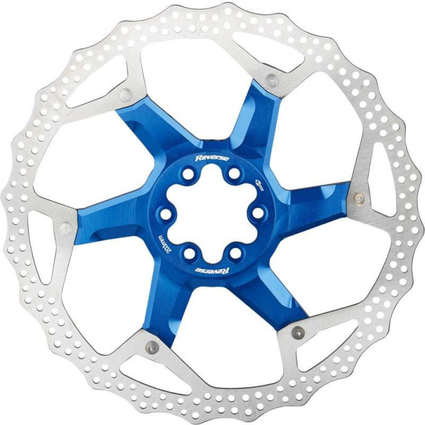 Disque de Frein Flottant VTT Reverse 6 Trous 203 mm bleu