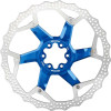 Disque de Frein Flottant VTT Reverse 6 Trous 203 mm bleu