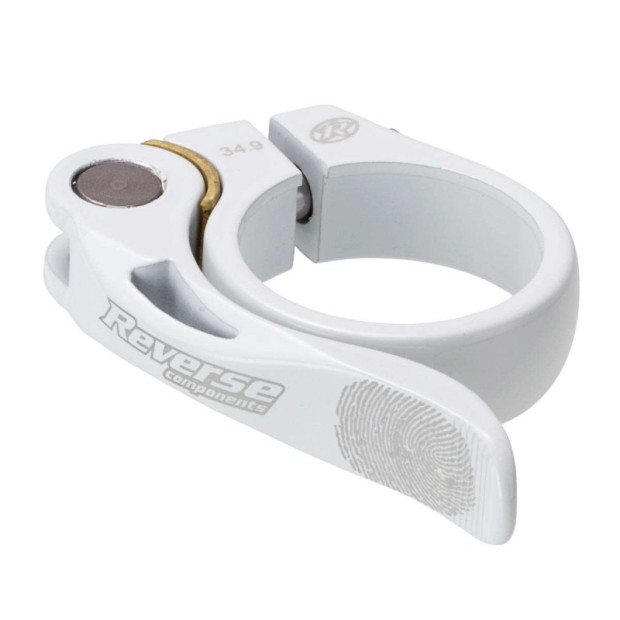 Collier de Tige de Selle Reverse Long Life 34,9mm blanc