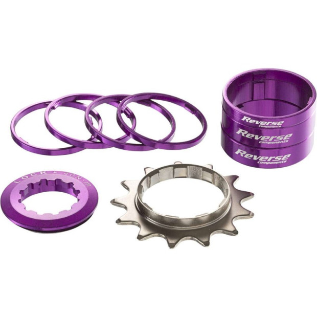 Kit Single Speed Reverse 13 Dents violet