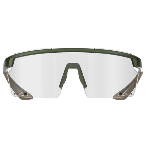 Lunettes Vélo MagicShine Rouleur Photochromiques Vert-Marron Ecran Gris