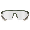 Lunettes Vélo MagicShine Rouleur Photochromiques Vert-Marron Ecran Gris