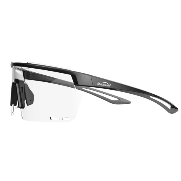 Lunettes Vélo MagicShine Rouleur Noir-Gris Ecran Transparent