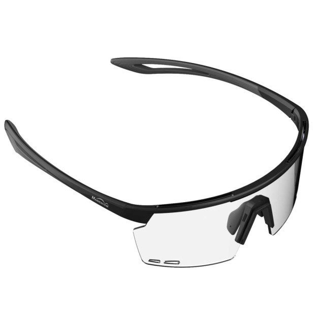 Lunettes Vélo MagicShine Rouleur Noir-Gris Ecran Transparent