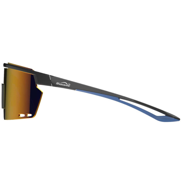 Lunettes Vélo MagicShine Rouleur Noir-Bleu Ecran Bleu