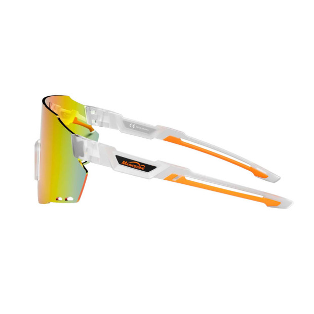 Lunettes MagicShine Windbreaker Orange Transparent - Verres Orange