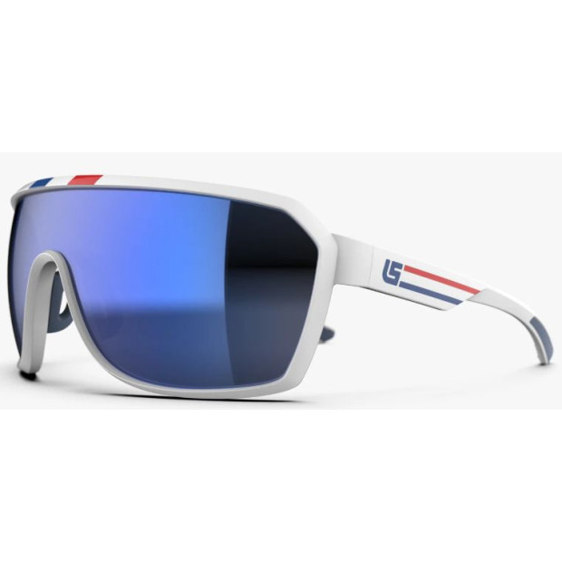 Lunettes Cyclisme Loubsol OCP 2.0 Tricolore - Verres Miroir Bleu