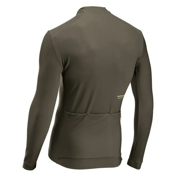 Maillot Route Manches Longues Northwave Extreme Thermal Jersey - Vert forêt