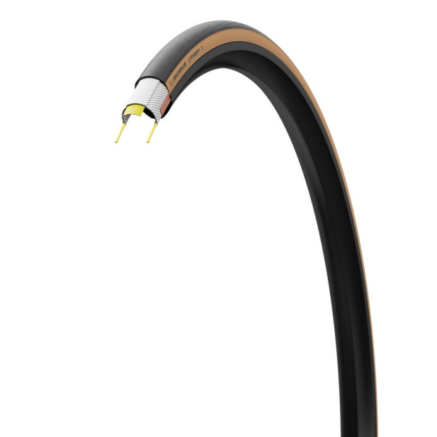 Pneu Route Michelin Lithion 4 TS 700x25 Noir/Beige