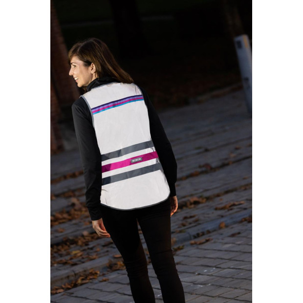 Gilet de Sécurité Wowow Lucy Full réfléchissant Gris à Zip