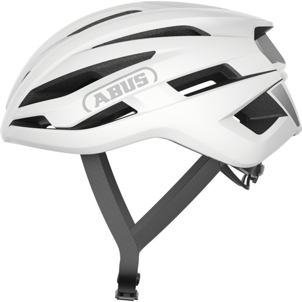 Casque Route / Gravel Abus StormChaser ACE - Blanc Polaire