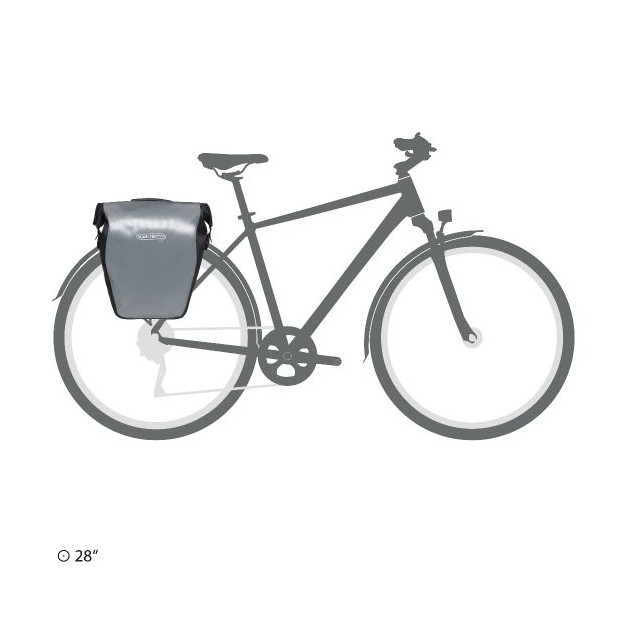 Sacoche Ortlieb Back-Roller Core QL2.1 - Gris Alu