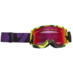 Masque VTT Fox Main Emotion - Rouge Fluorescent Verres Miroir