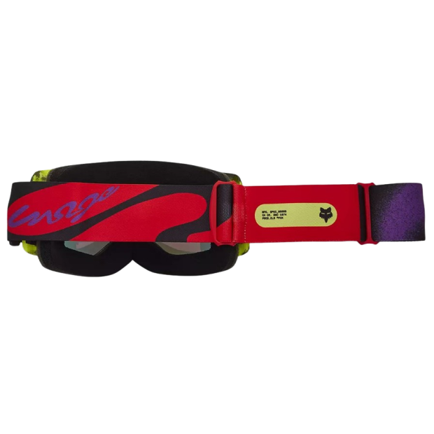 Masque VTT Fox Main Emotion - Rouge Fluorescent Verres Miroir