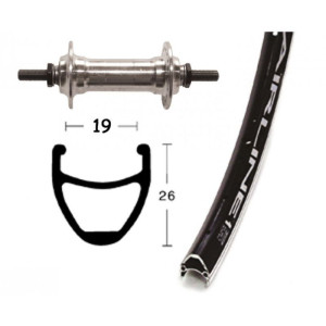 Roue Avant  Winora Vuelta Airline 28' (622 / 19) Axe plein