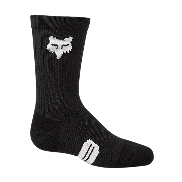 Chaussettes VTT Enfant Fox Ranger Crew 15 cm - Noir
