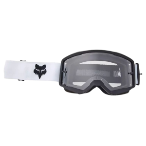 Masque VTT Fox Main - Blanc Verres Miroir