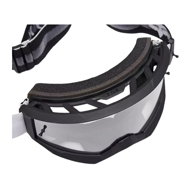 Masque VTT Fox Main - Blanc Verres Miroir