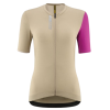 Maillot Route Manches Courtes Mavic Essential W - Beige / Fuchsia