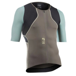 Maillot XC / Route / Gravel NorthWave Extreme ROCK Manches Courtes - Sable / Sauge