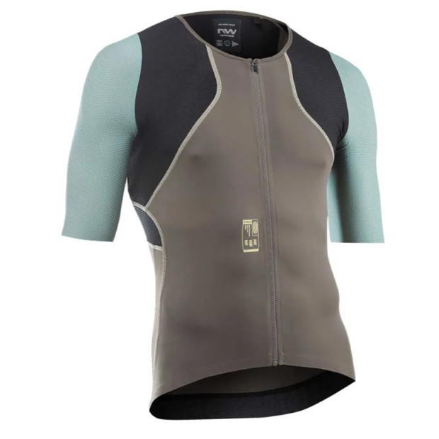 Maillot XC / Route / Gravel NorthWave Extreme ROCK Manches Courtes - Sable / Sauge