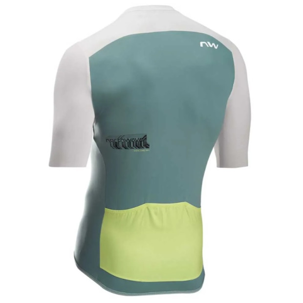Maillot XC / Route / Gravel NorthWave Essence EVO Manches Courtes - Gris / Sauge
