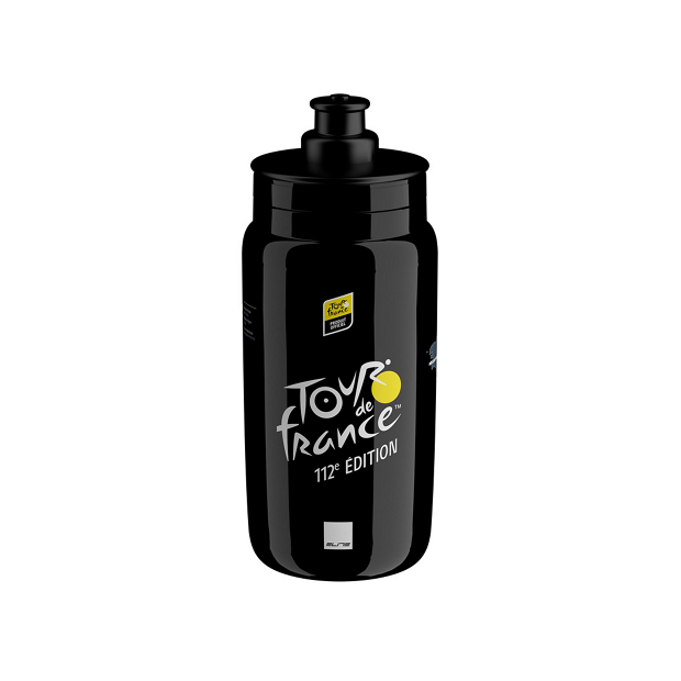 Bidon Elite Fly Teams 550ml Tour de France 2025 Carte - Noir