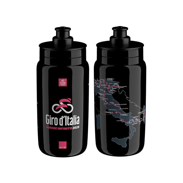 Bidon Elite Fly Teams 550ml Giro d'Italia 2025 Carte - Noir