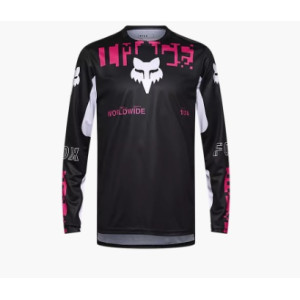 Maillot VTT Manches Longues Fox Ranger Digi Image - Noir / Rose