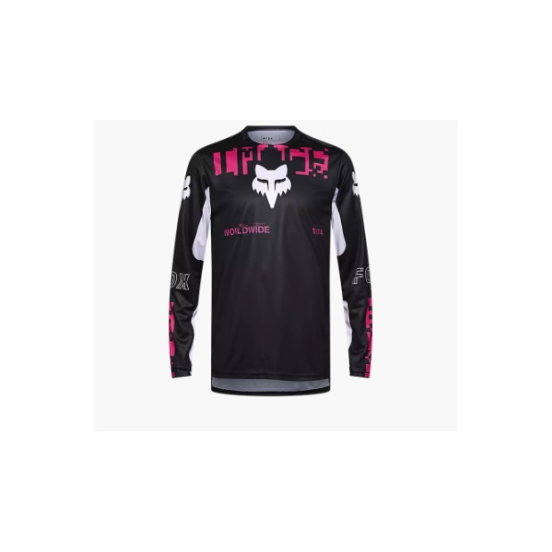 Maillot VTT Manches Longues Fox Ranger Digi Image - Noir / Rose