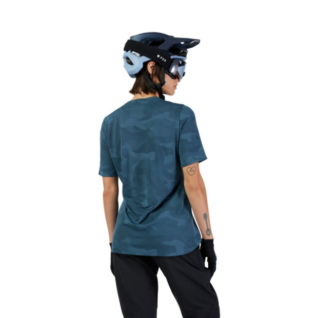 Maillot Manches Courtes VTT Femme Fox Ranger TruDri - Vintage Sombre