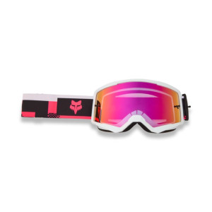 Masque VTT Fox Main Digi Image - Noir / Rose Verres Miroir