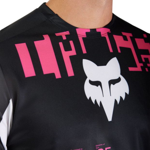 Maillot VTT Manches Courtes Fox Ranger Digi Image - Noir / Rose