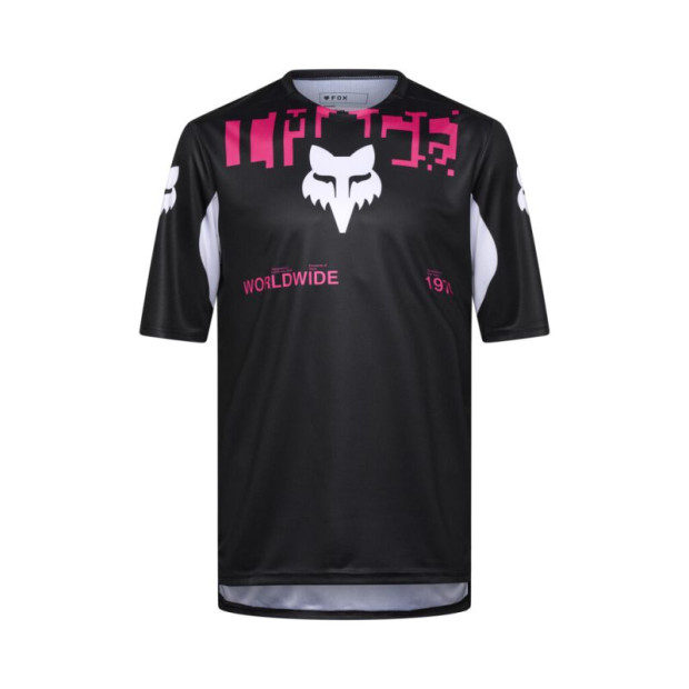 Maillot VTT Manches Courtes Fox Ranger Digi Image - Noir / Rose