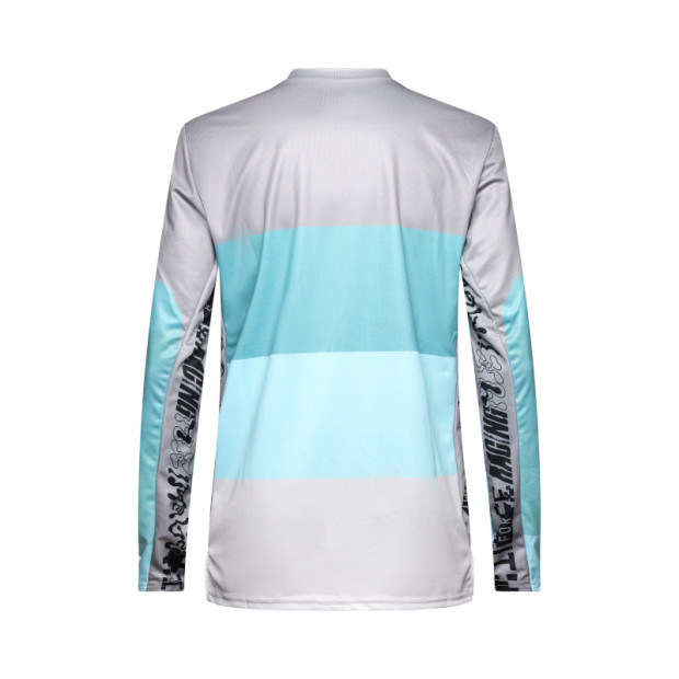 Maillot VTT Manches Longues Fox Ranger Grid - Gris Acier