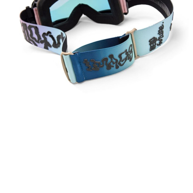 Masque VTT Fox Main Hello Future - Bleu Clair Verres Miroir